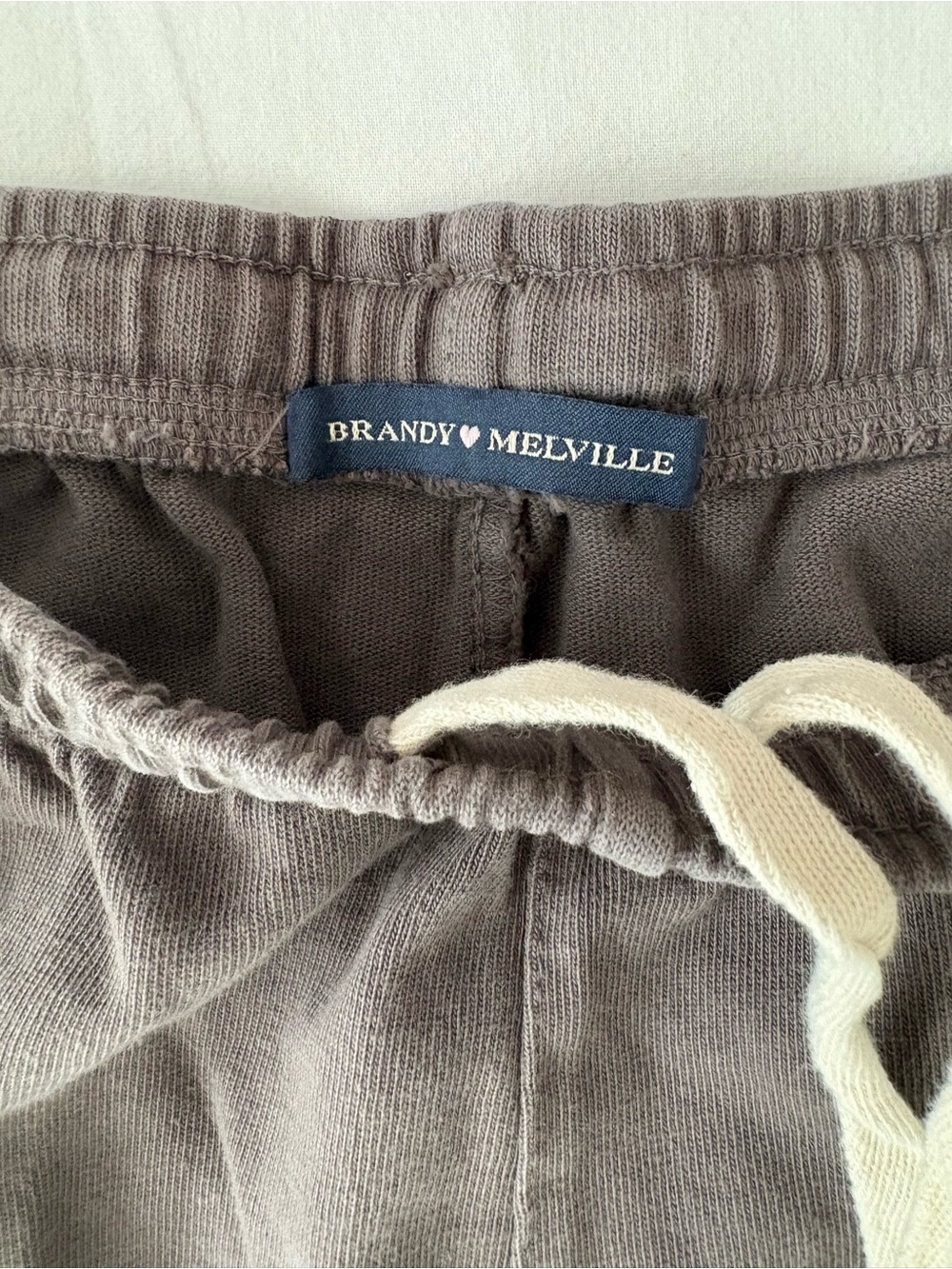 NWOT Brandy Melville Gray Wide-Leg Sweatpants - Picture 9 of 11